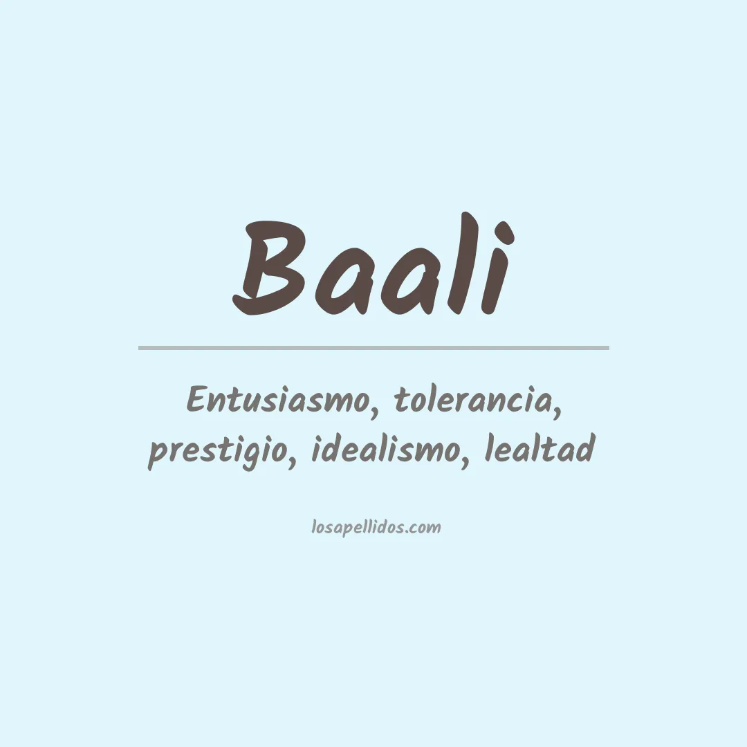Apellido Baali