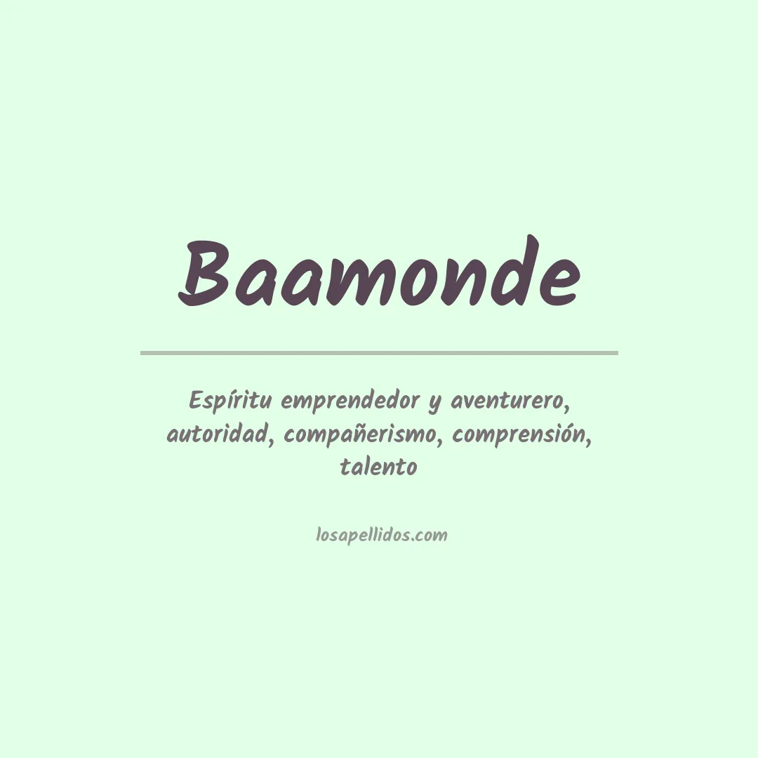 Apellido Baamonde