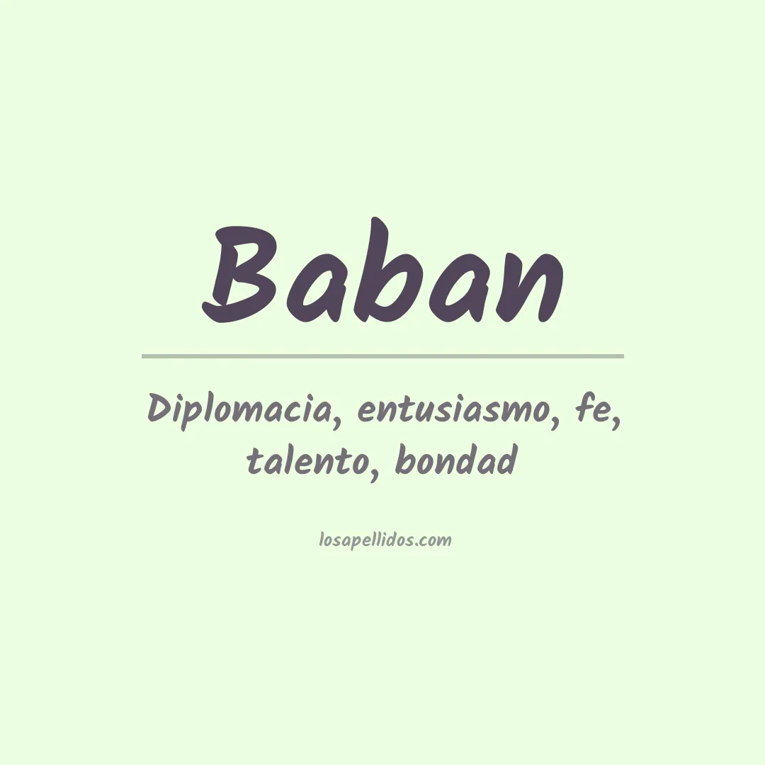 Apellido Baban