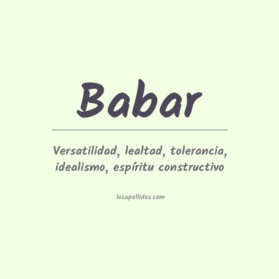 Apellido Babar