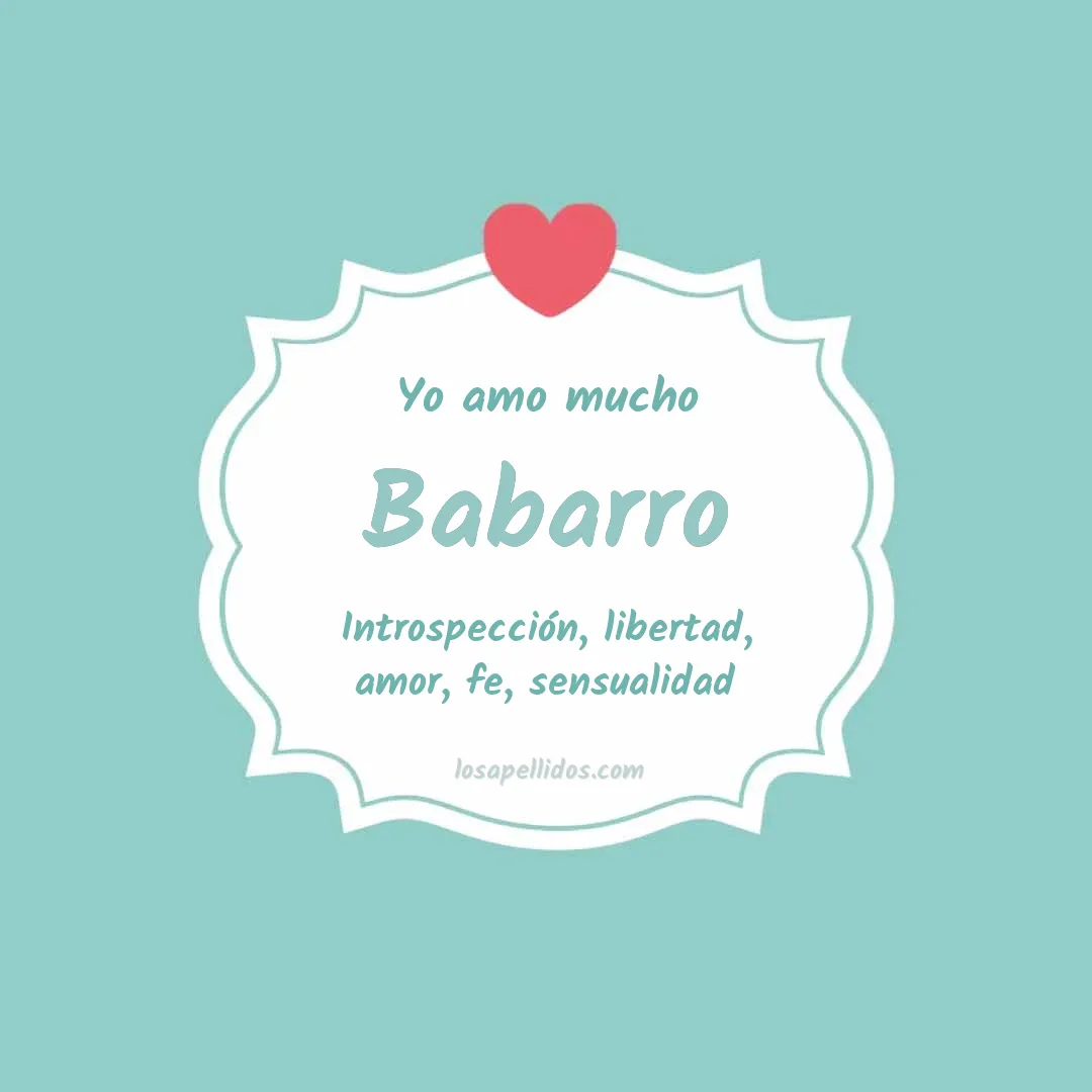 Yo amo mucho Babarro
