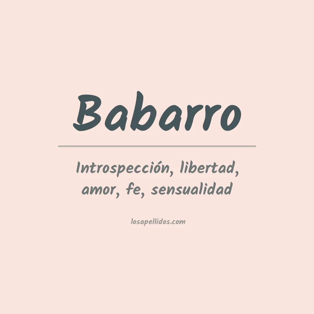 Apellido Babarro