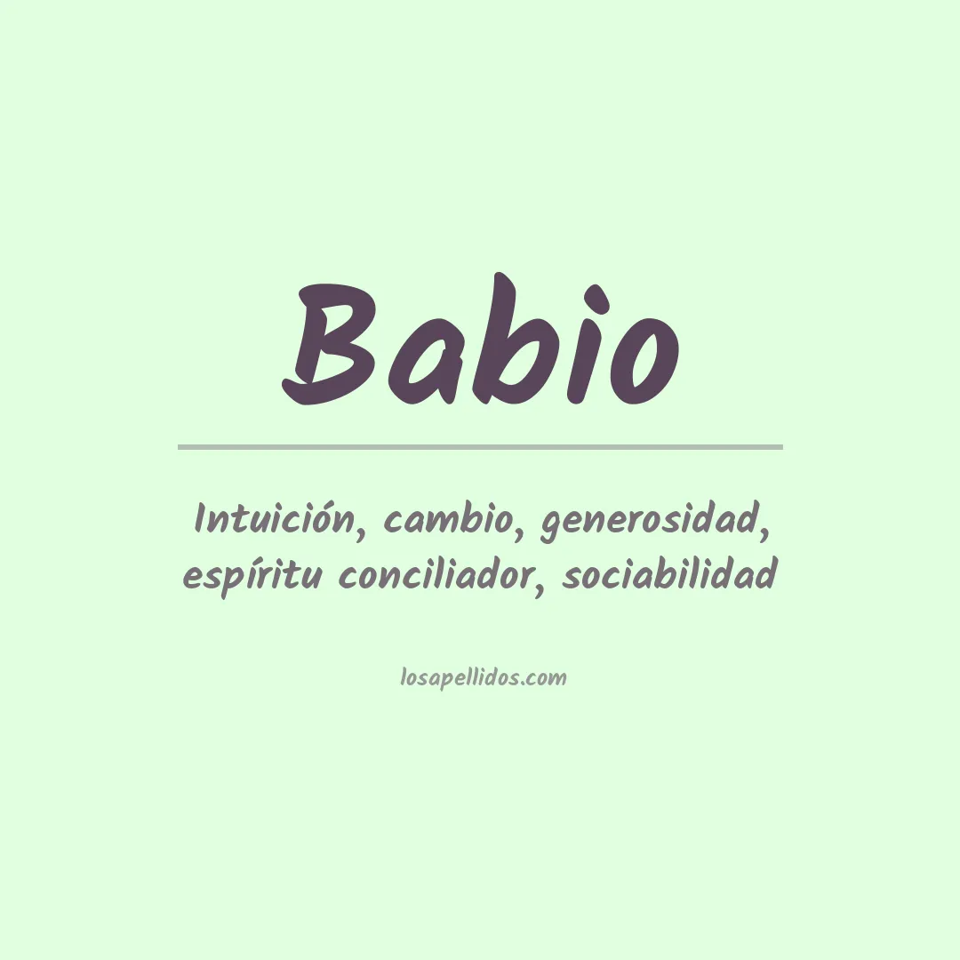 Apellido Babio