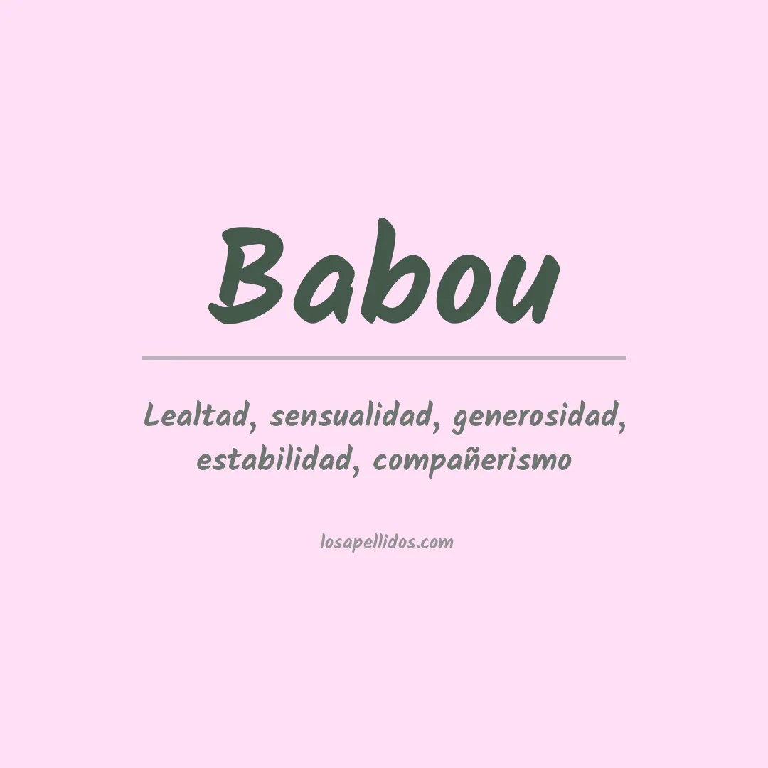 Apellido Babou