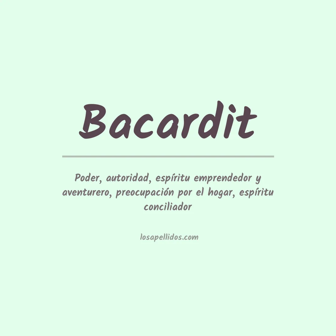 Apellido Bacardit
