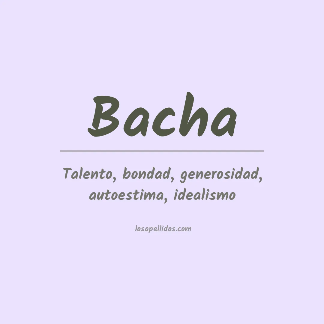 Apellido Bacha