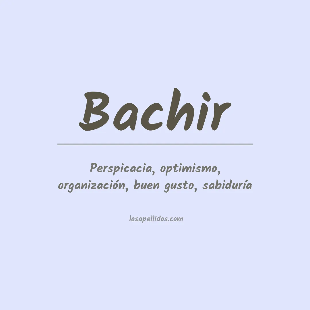 Apellido Bachir