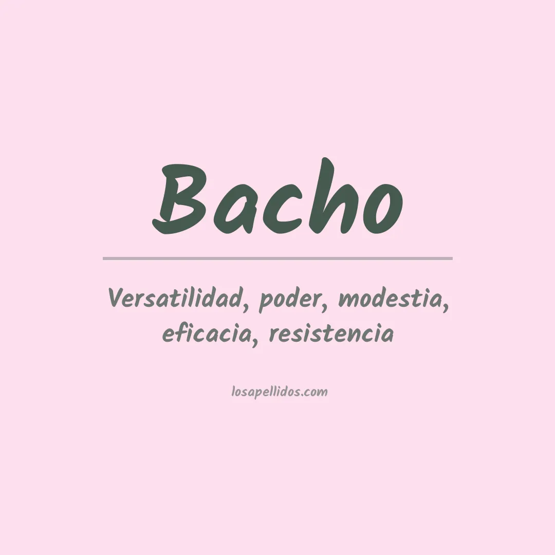 Apellido Bacho