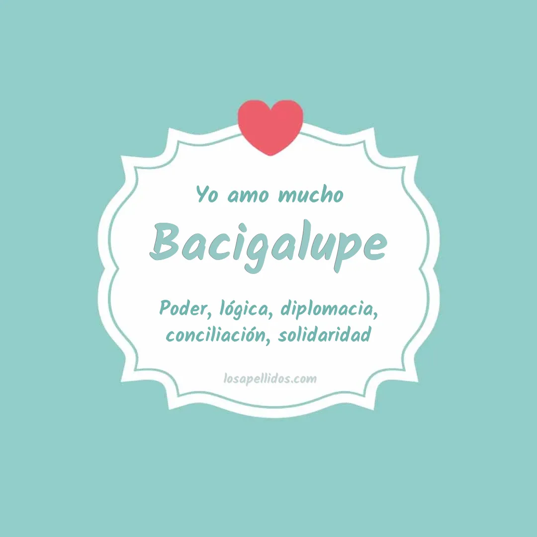 Yo amo mucho Bacigalupe