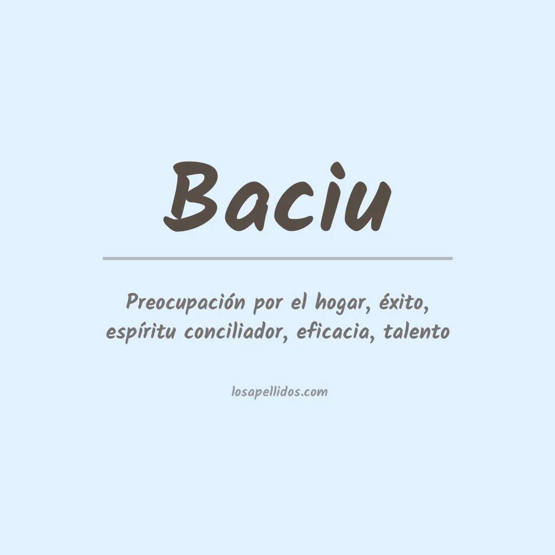 Apellido Baciu