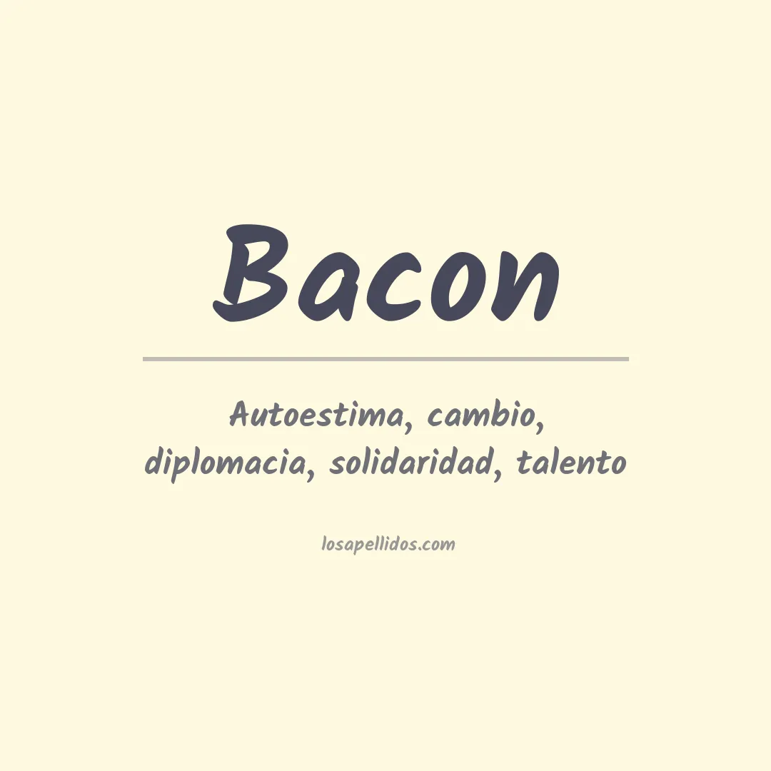 Apellido Bacon