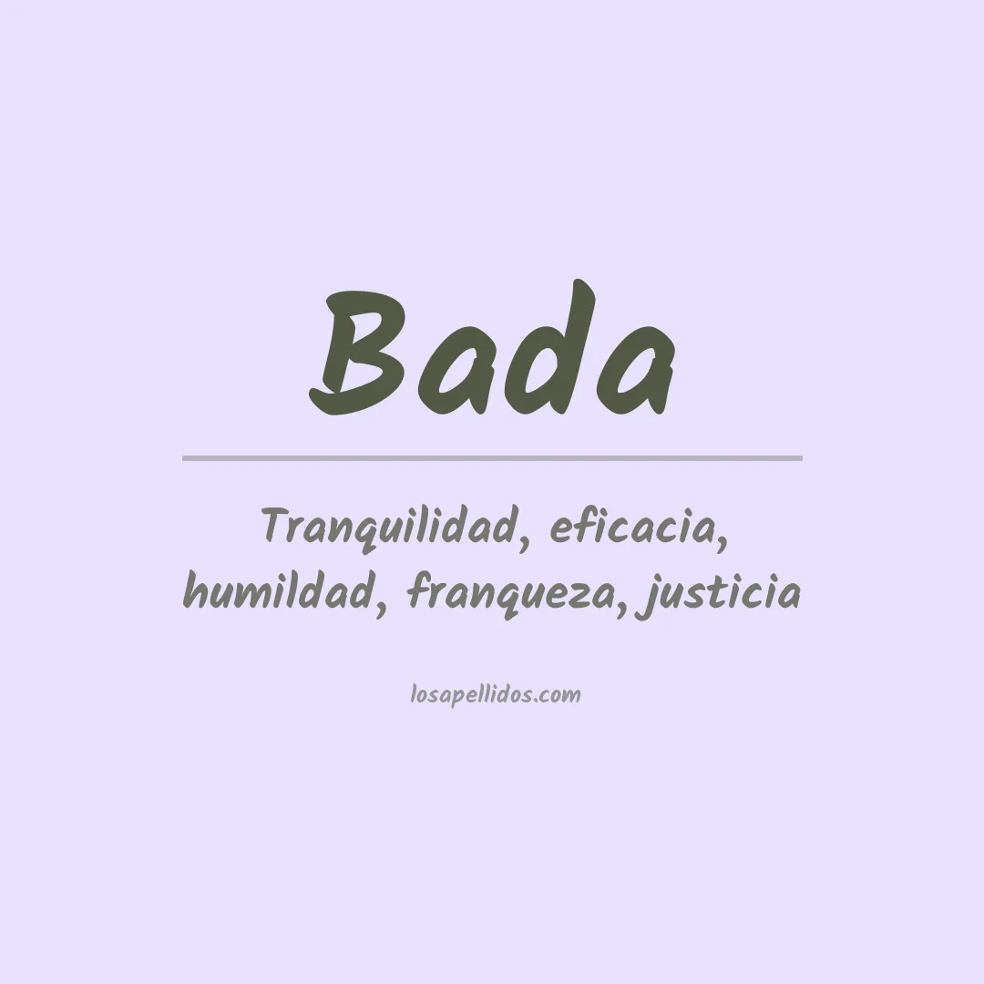 Apellido Bada