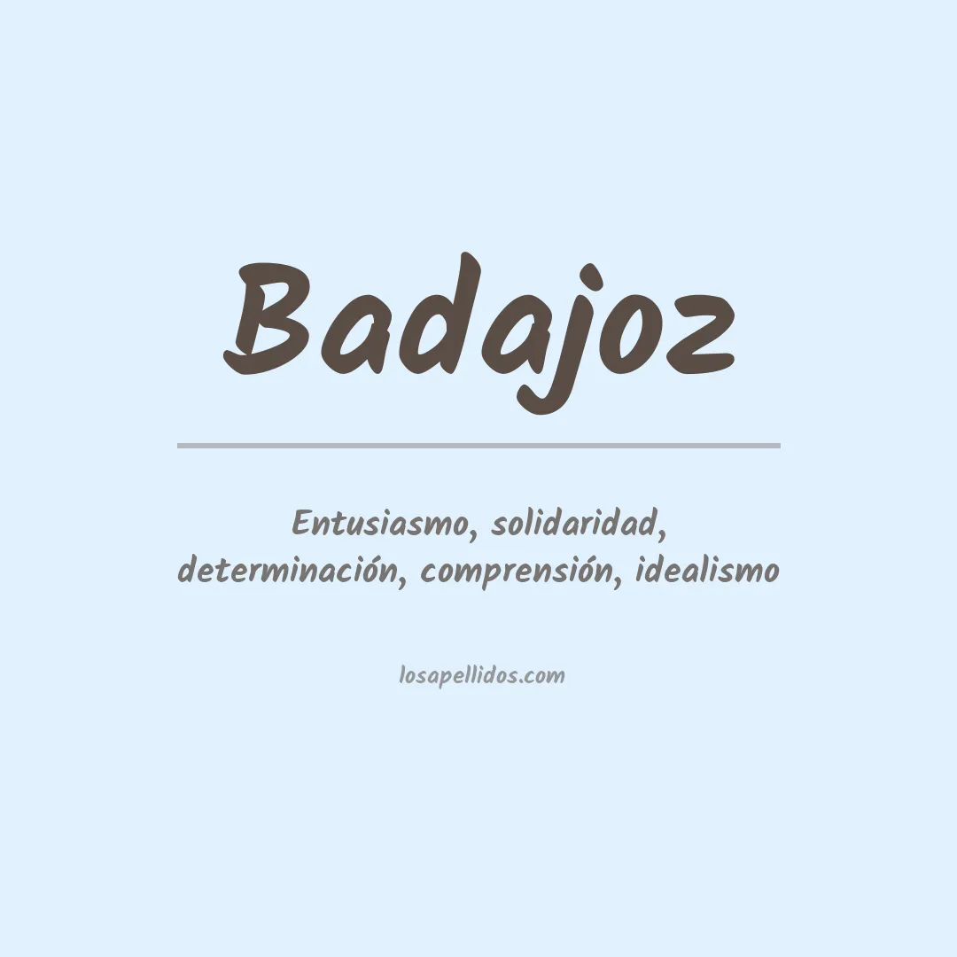 Apellido Badajoz