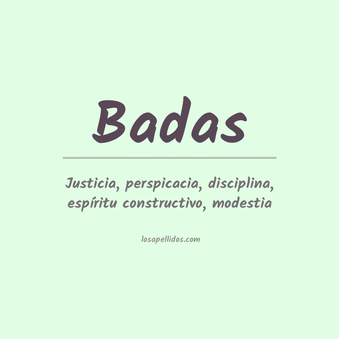 Apellido Badas