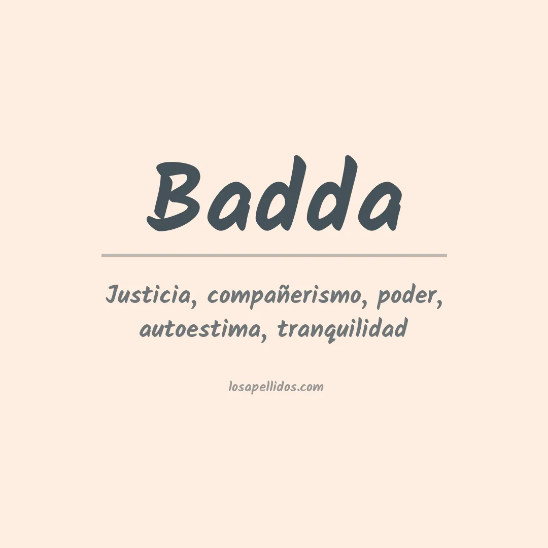Apellido Badda