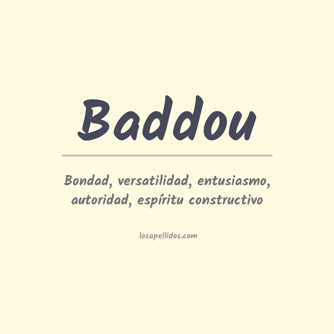 Apellido Baddou