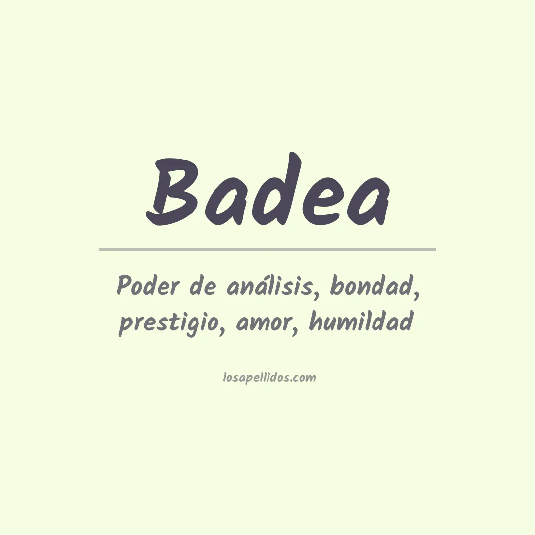 Apellido Badea