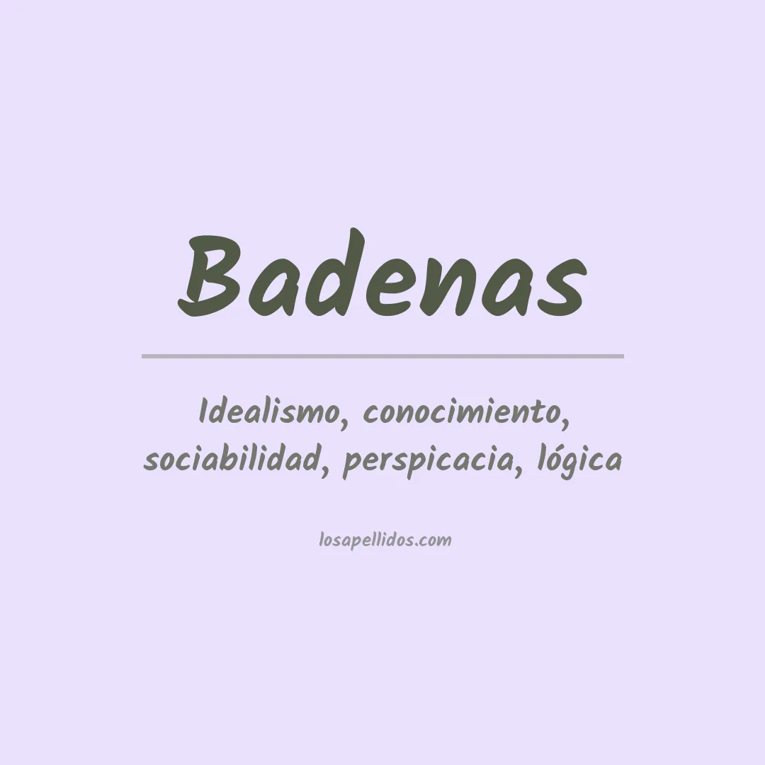 Apellido Badenas