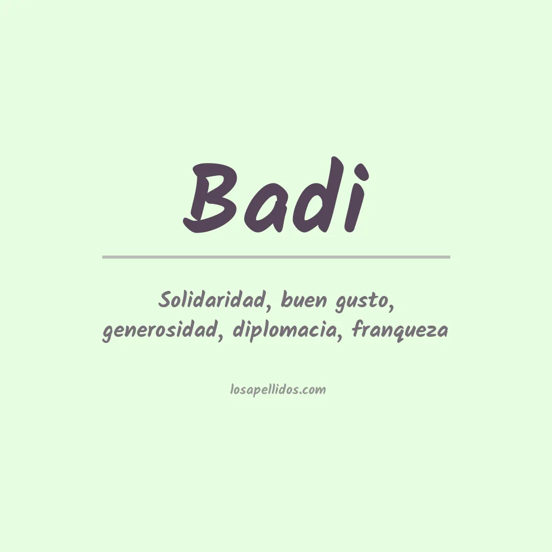 Apellido Badi