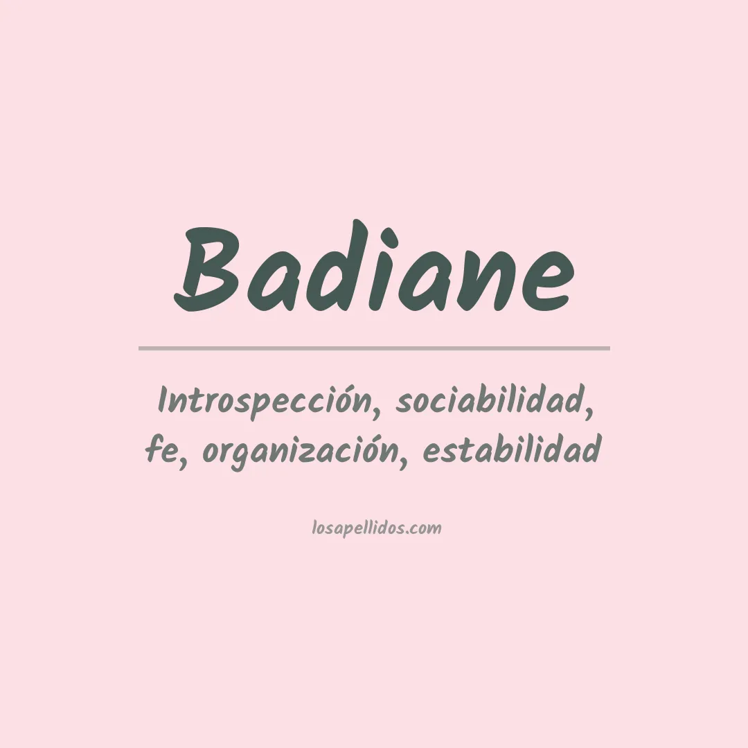 Apellido Badiane