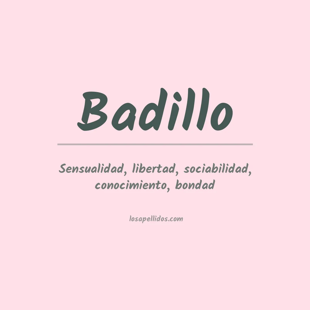 Apellido Badillo