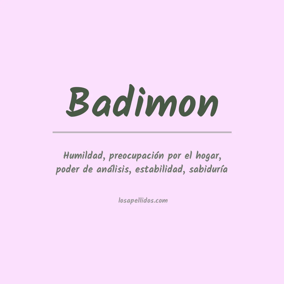 Apellido Badimon