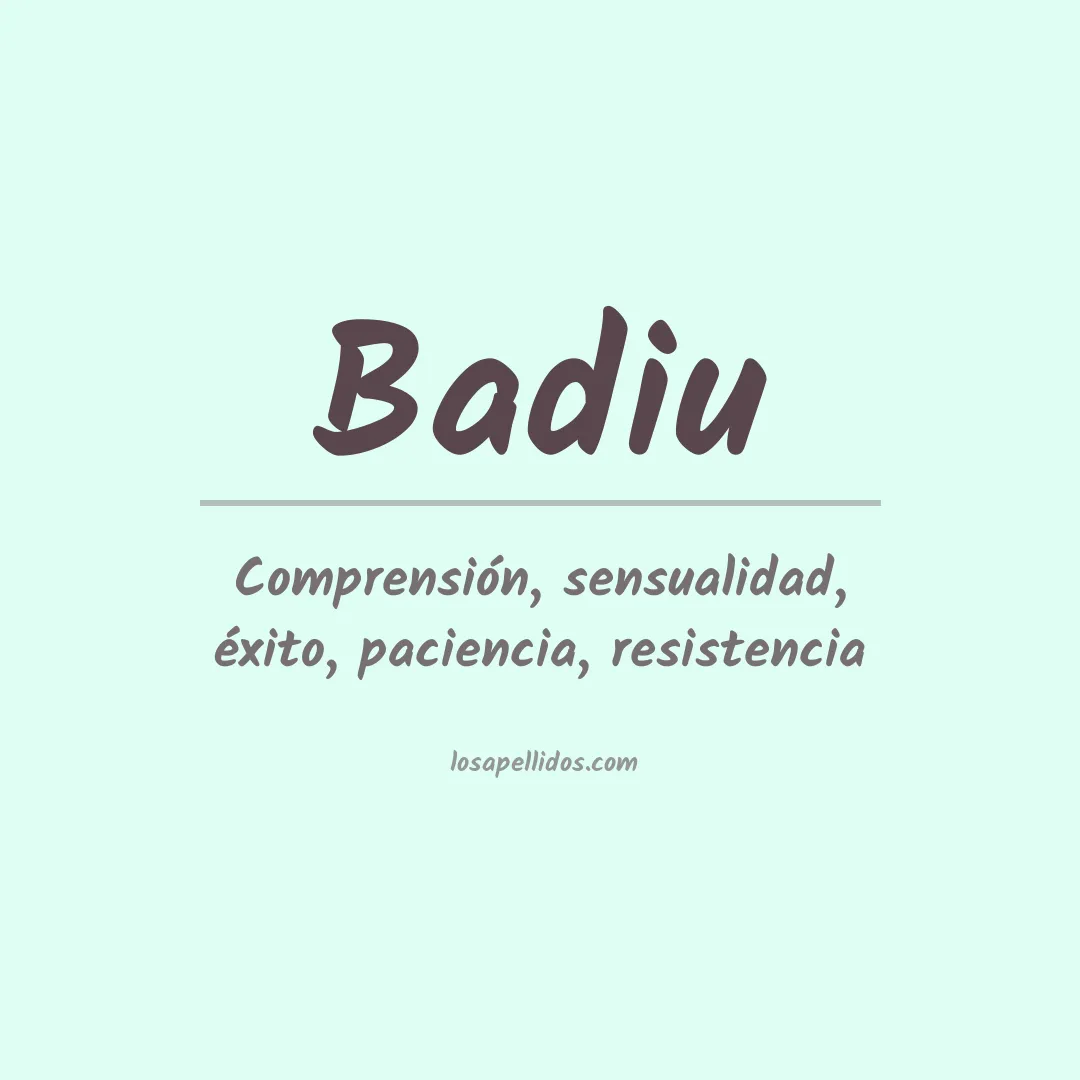 Apellido Badiu