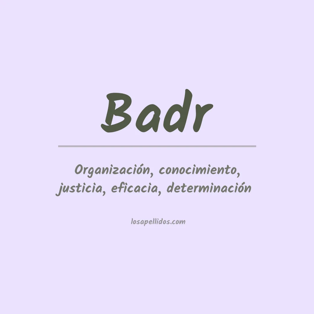 Apellido Badr