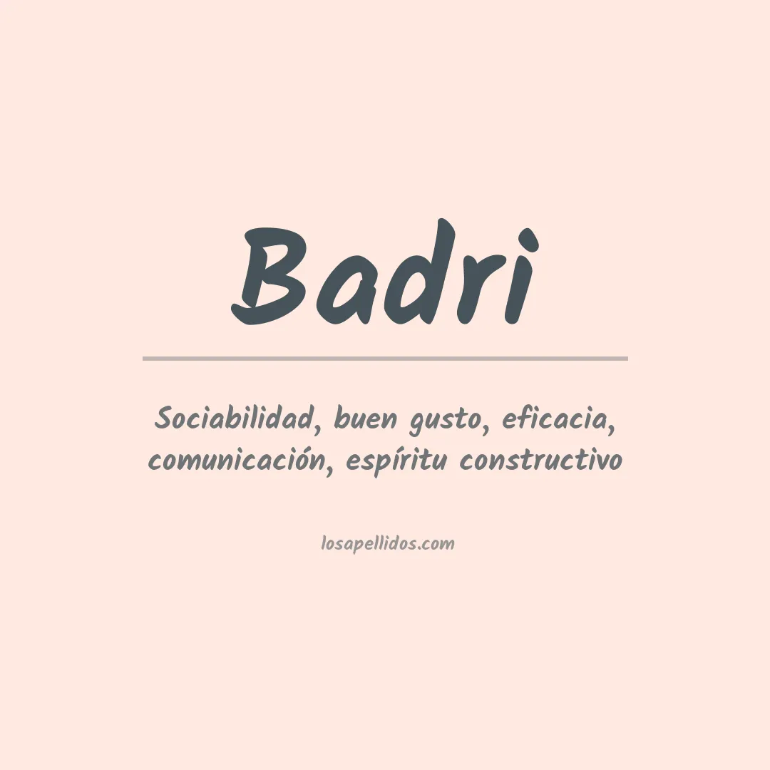 Apellido Badri