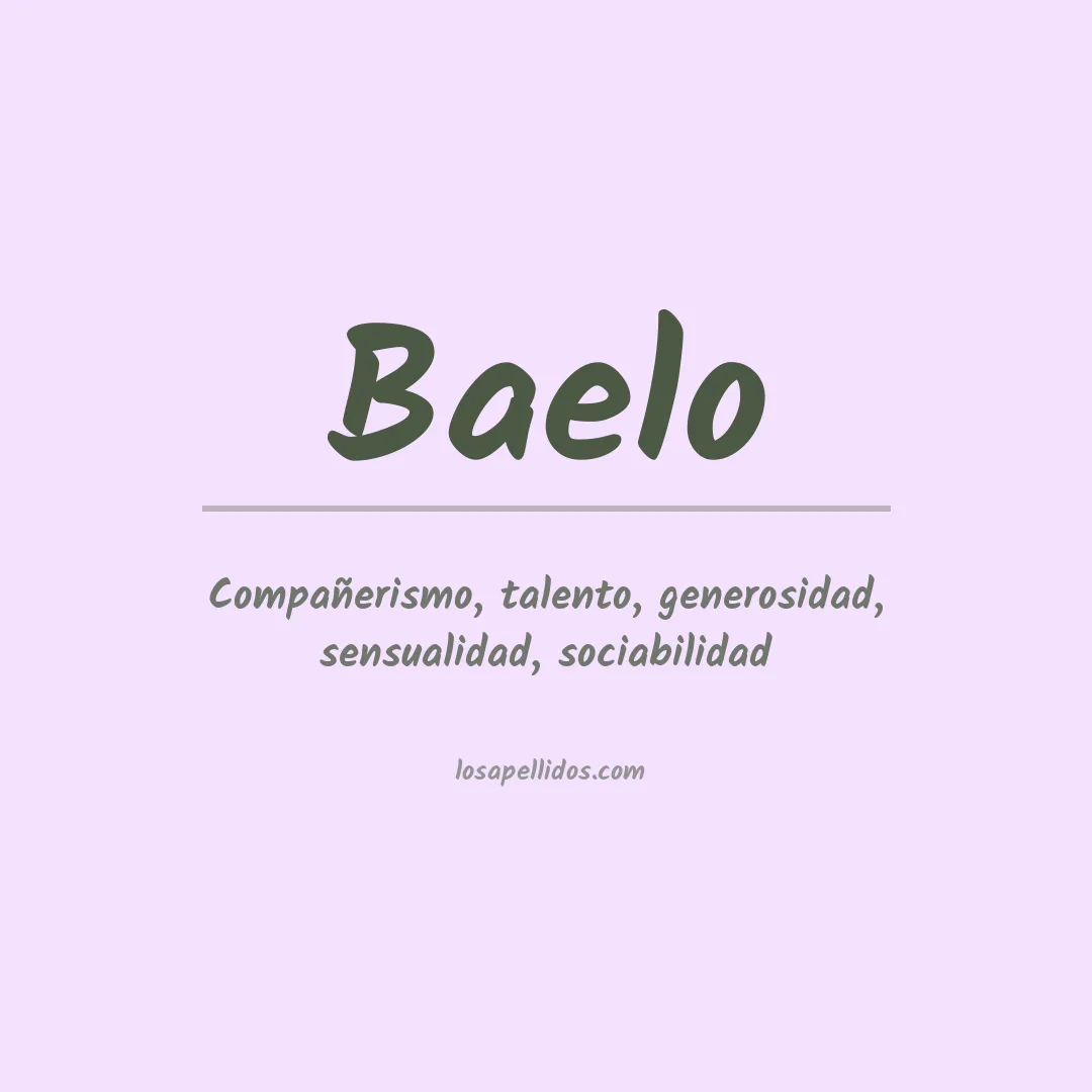 Apellido Baelo