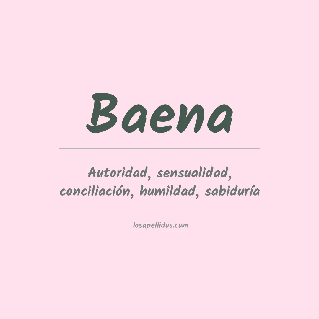 Apellido Baena