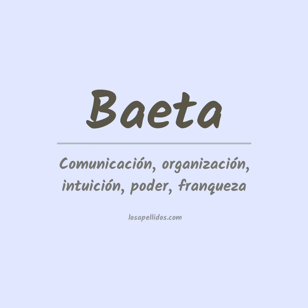 Apellido Baeta