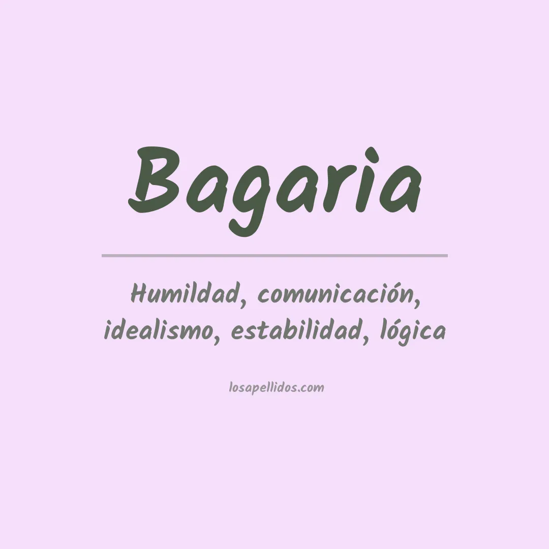 Apellido Bagaria