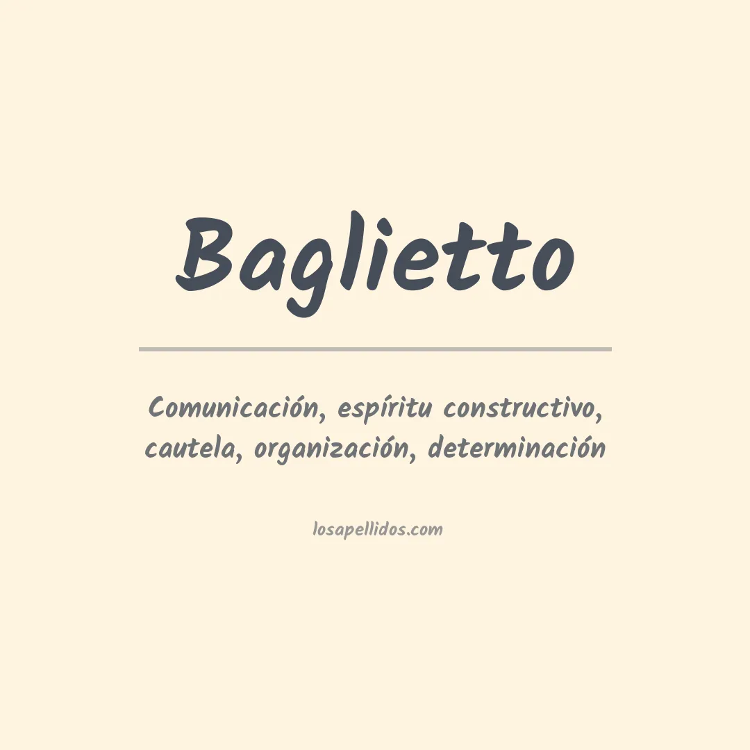 Apellido Baglietto