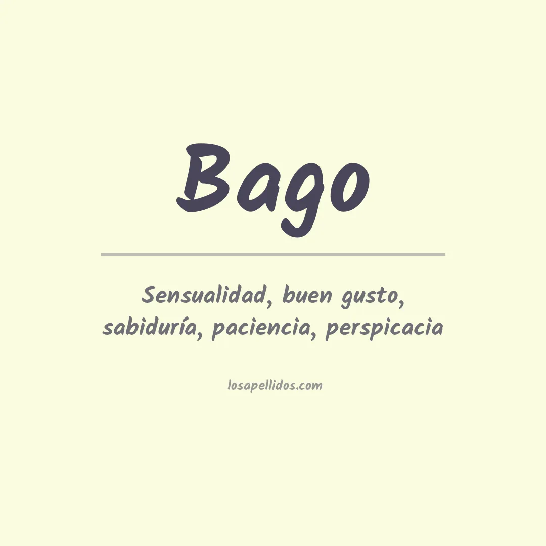 Apellido Bago