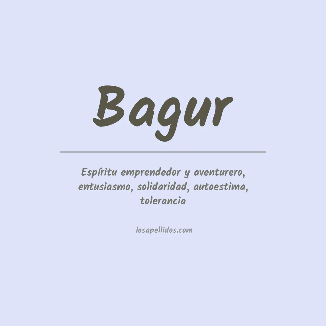 Apellido Bagur