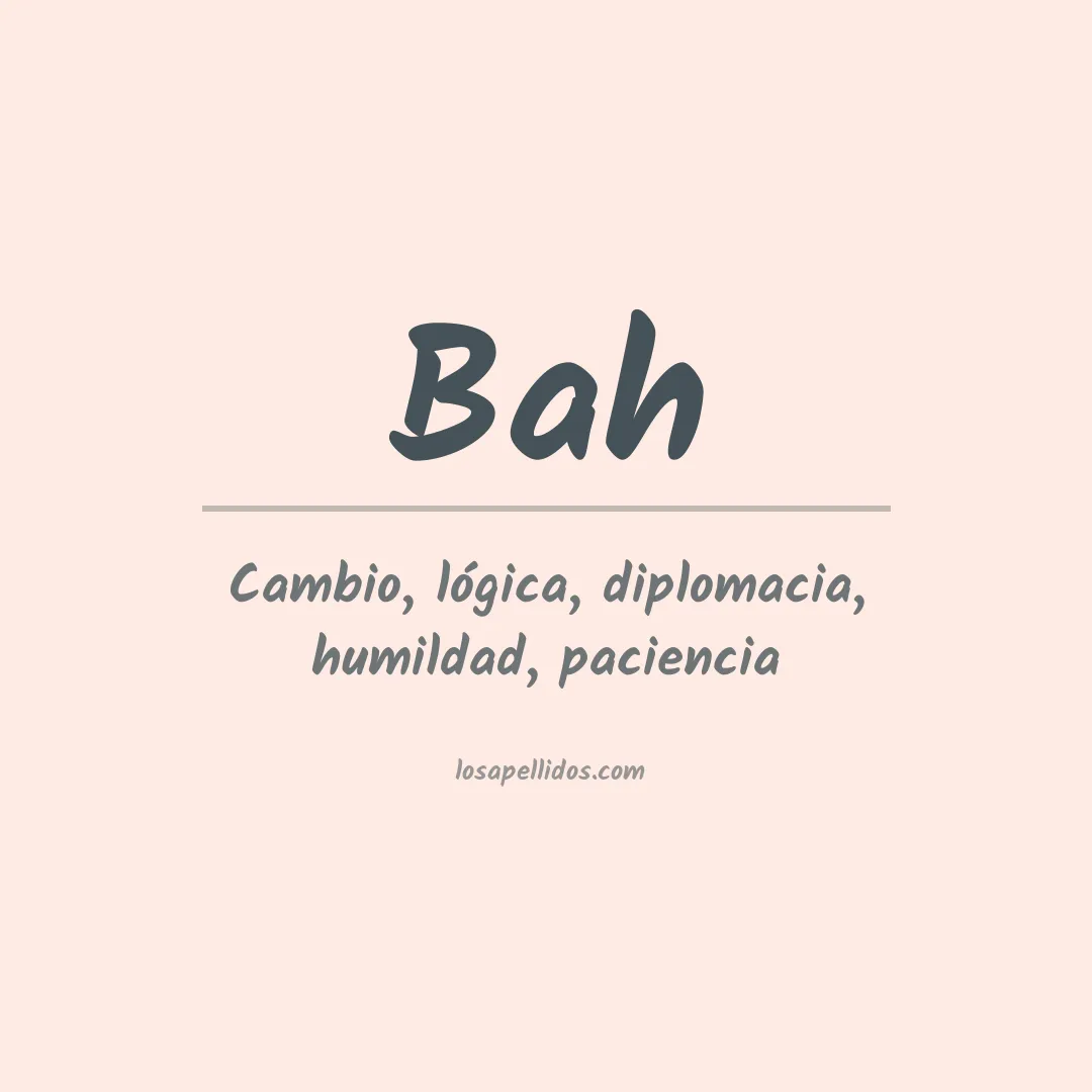 Apellido Bah