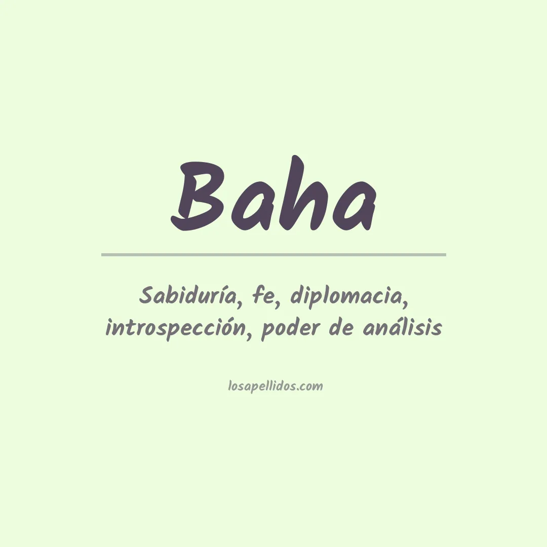 Apellido Baha