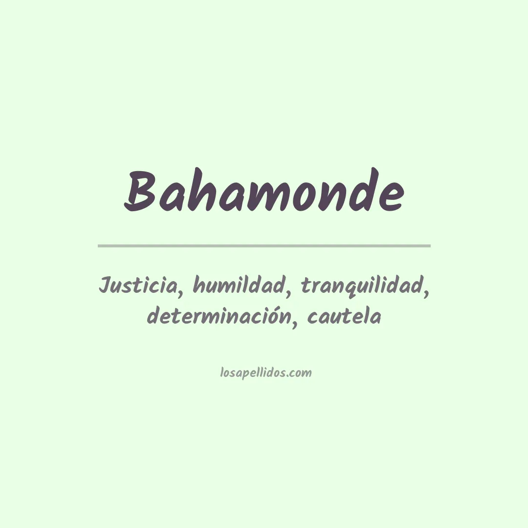 Apellido Bahamonde