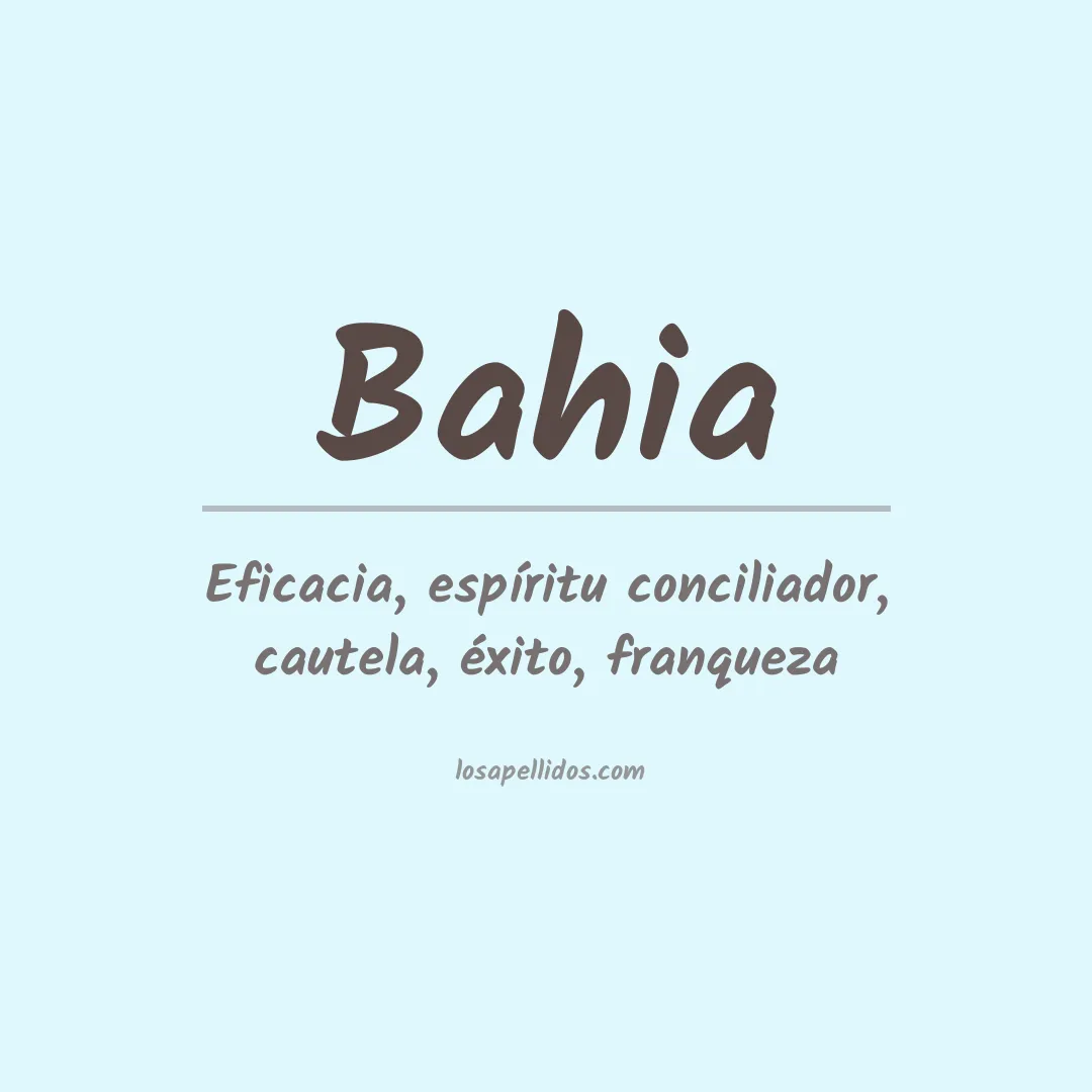 Apellido Bahia