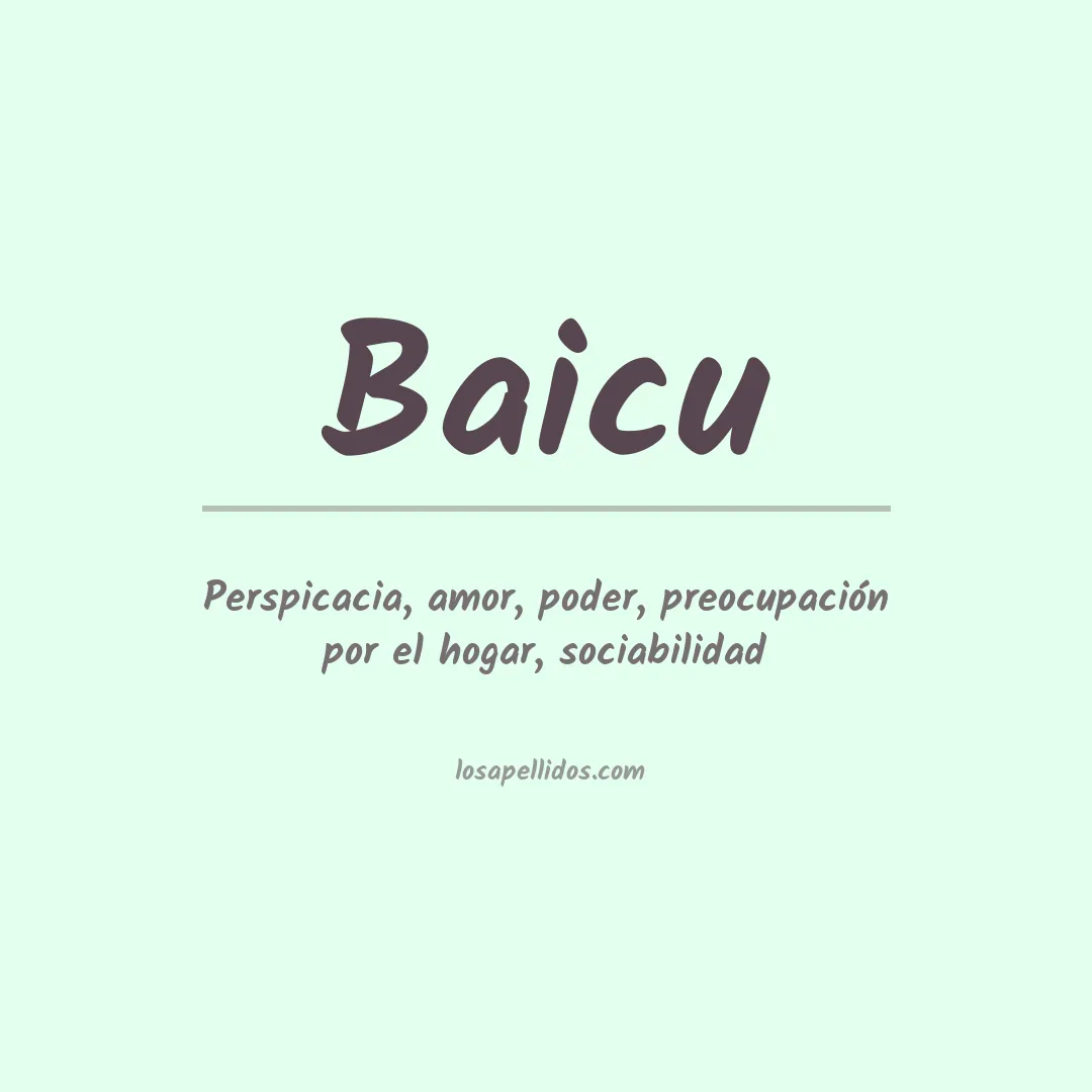 Apellido Baicu