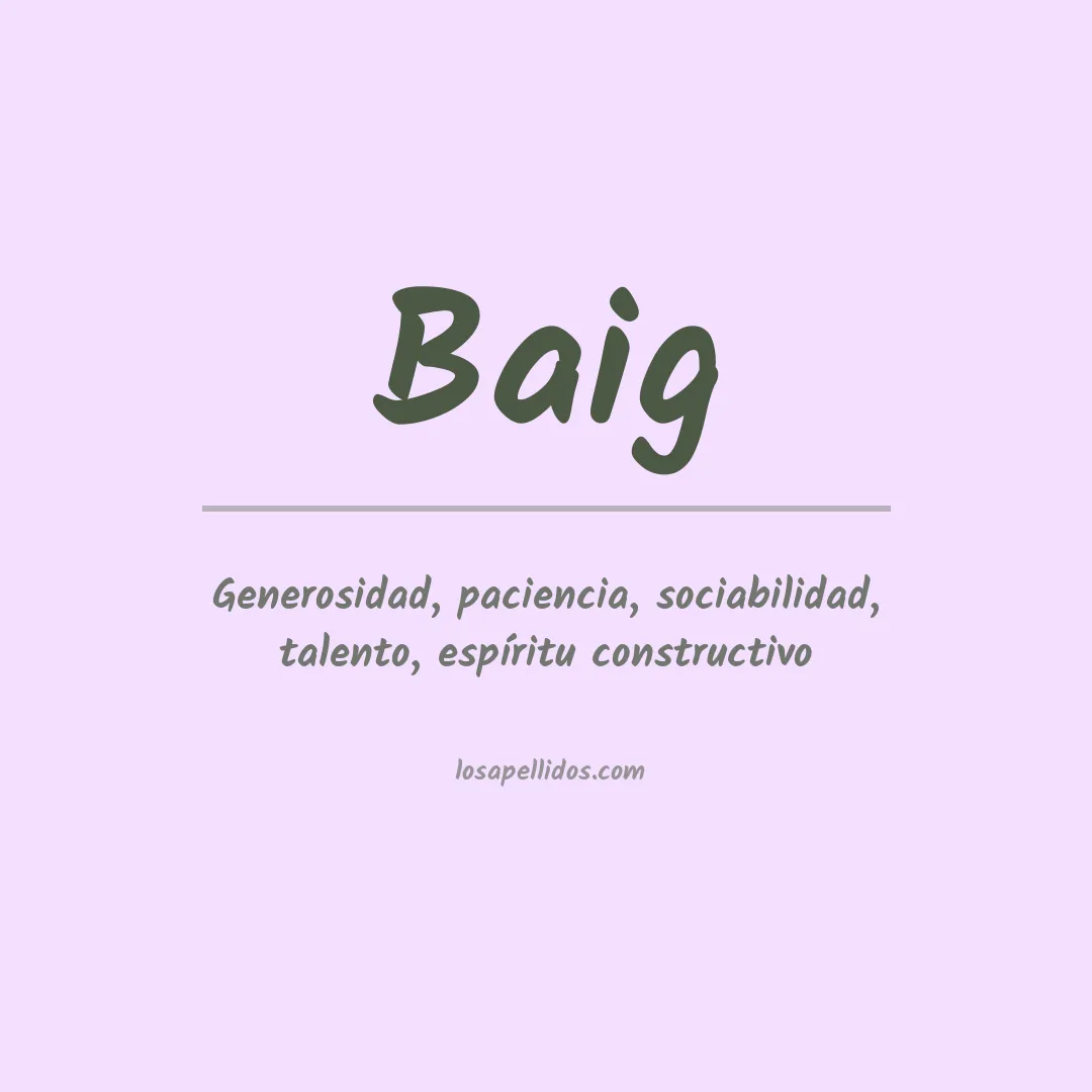 Apellido Baig