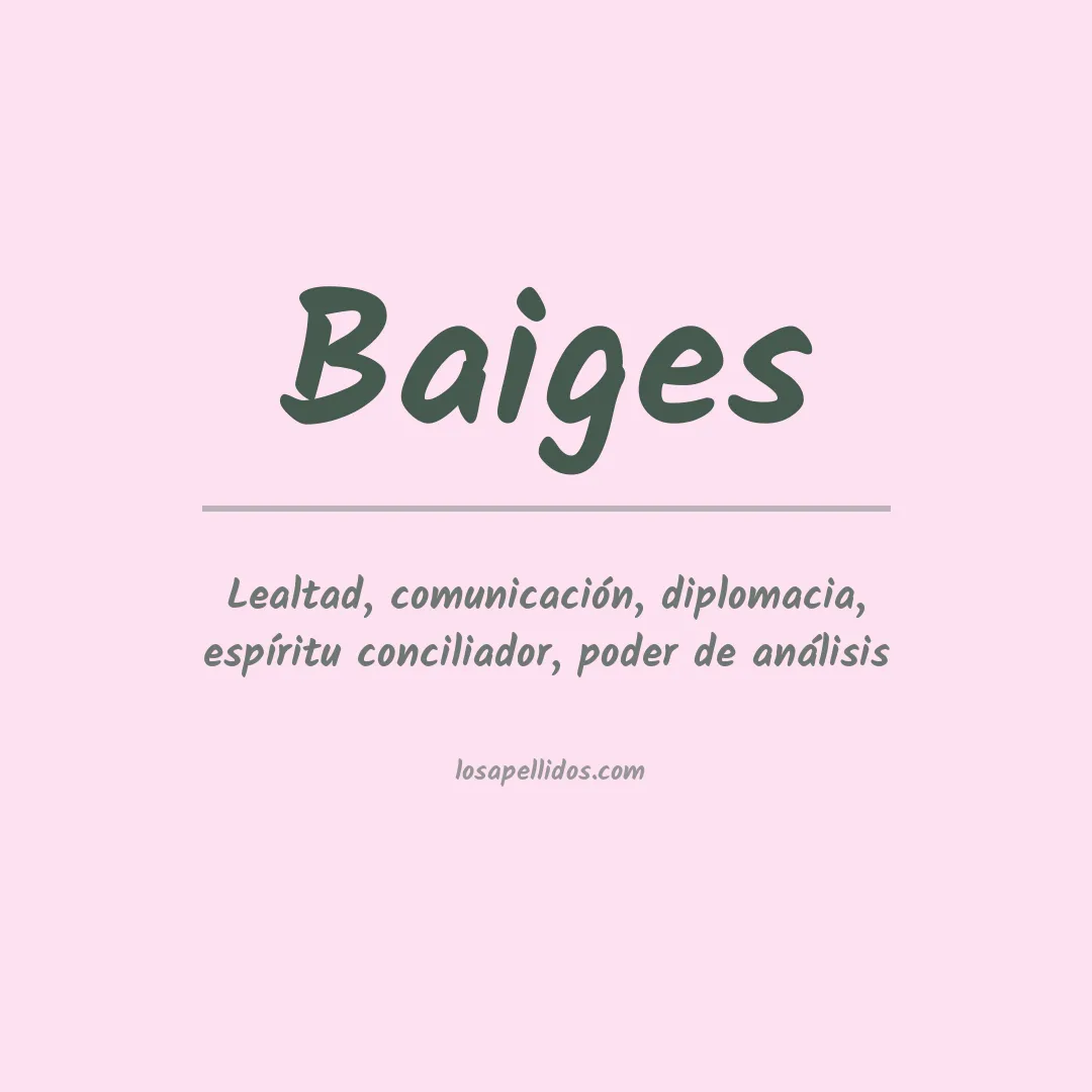 Apellido Baiges