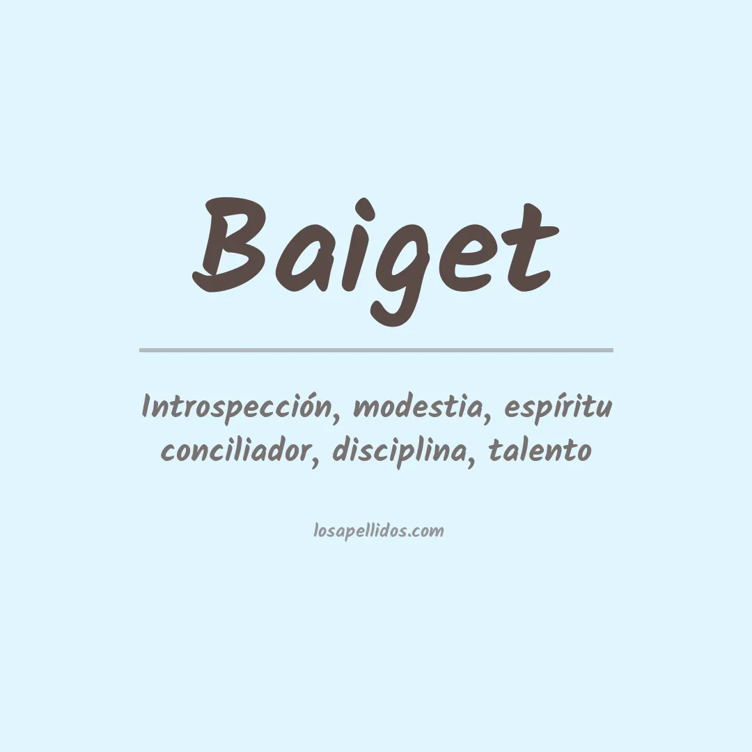 Apellido Baiget