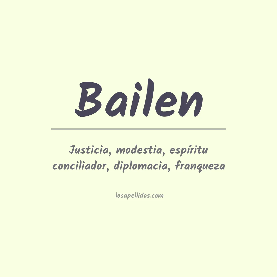 Apellido Bailén