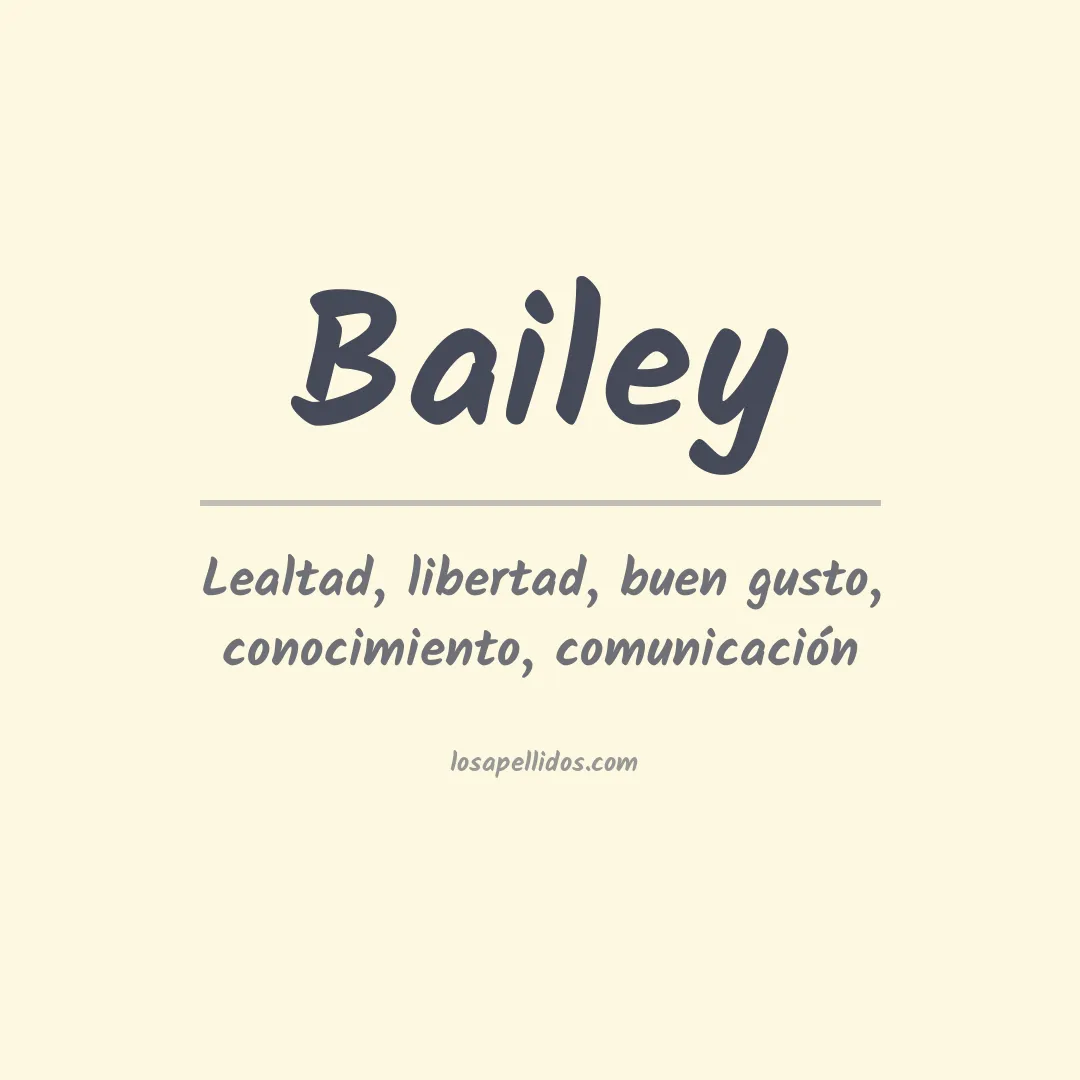 Apellido Bailey