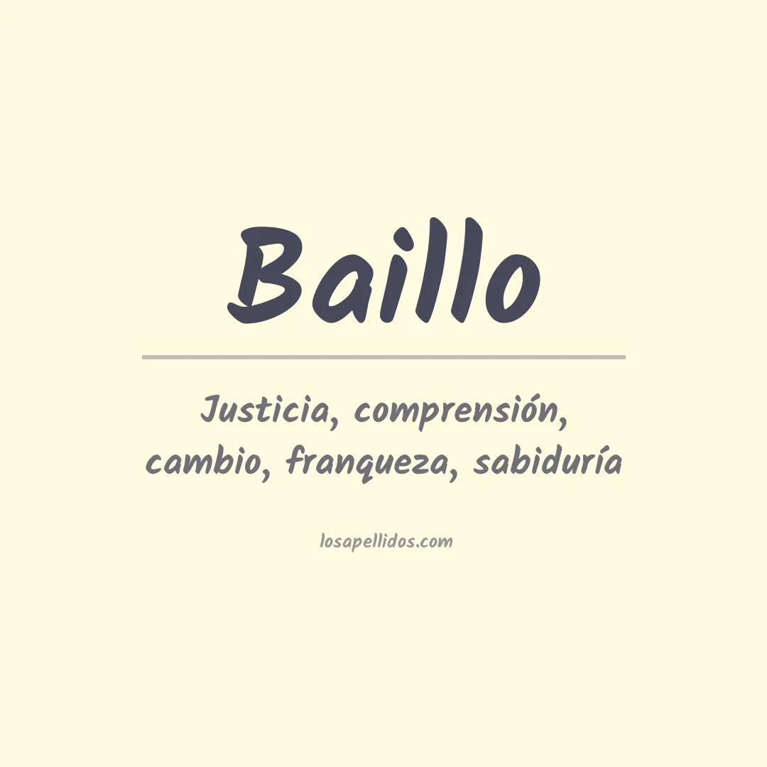 Apellido Baillo