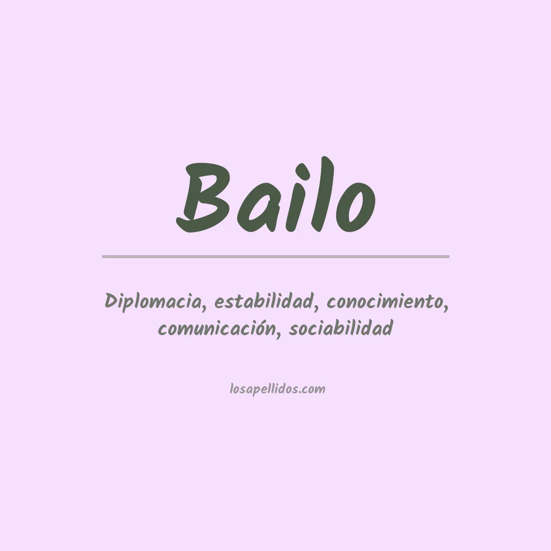 Apellido Bailo