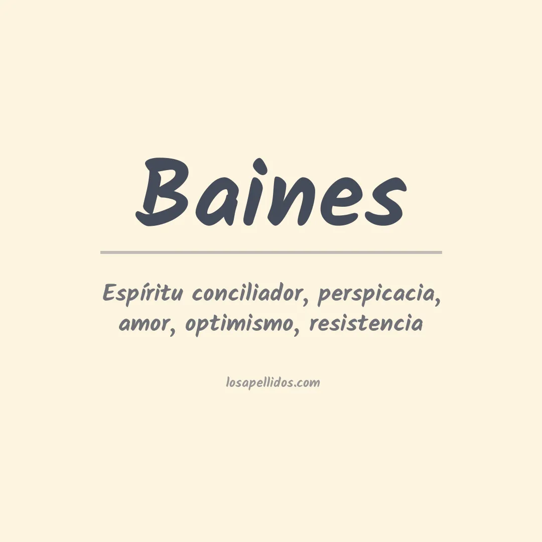 Apellido Baines