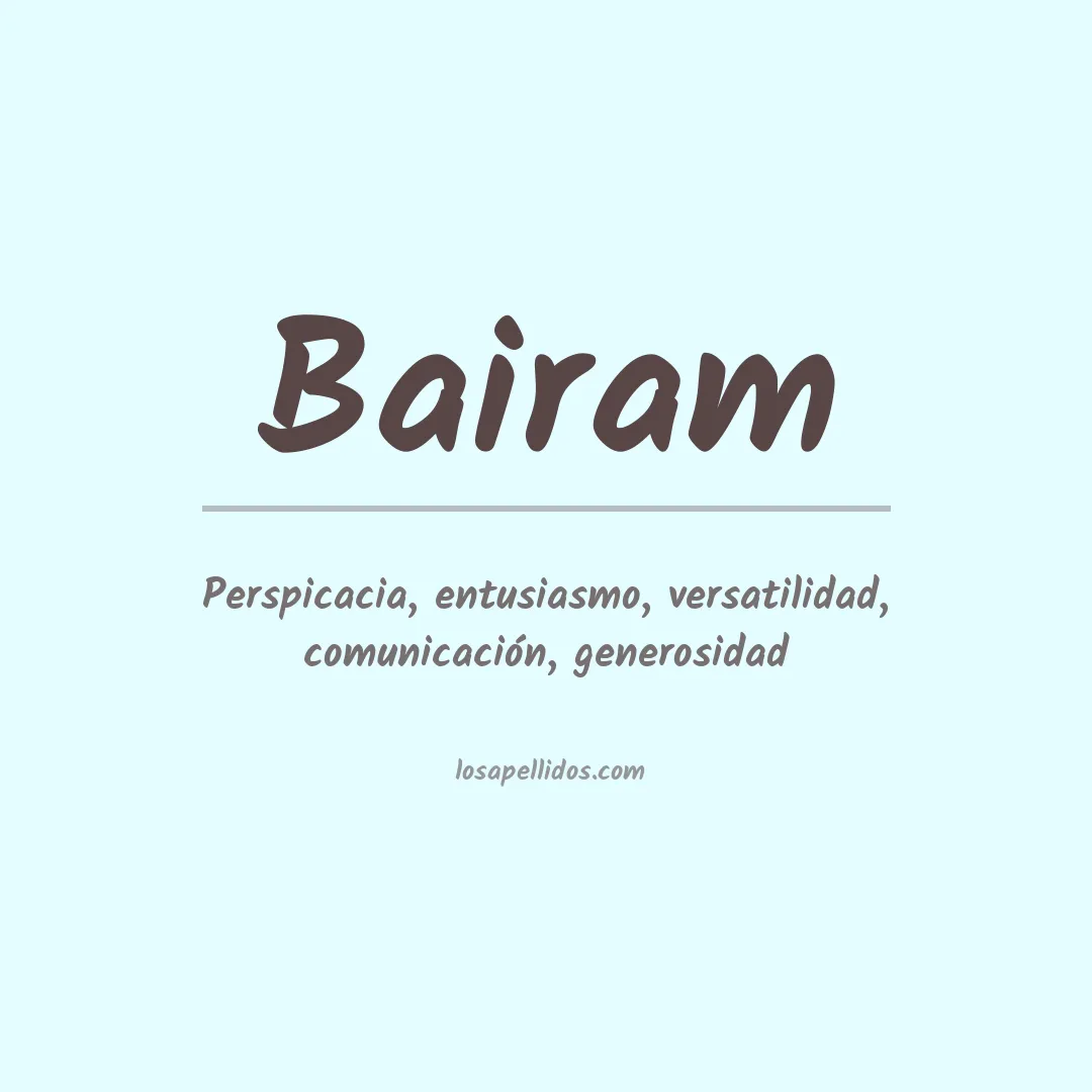 Apellido Bairam